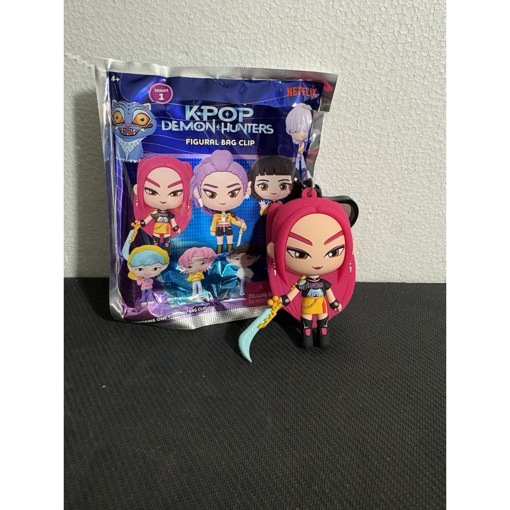Netflix Kpop Demon Hunters Mira Digital Bag Clip Monogram Keychain